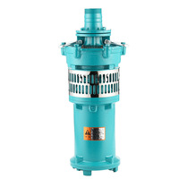 Pompe submersible LONGBIAO à grand débit pour puits profond, irrigation agricole, haute pression, 6/8 pouces, 380V triphasé, QY immergée dans l'huile, en fonte