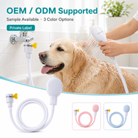 Pulvérisateur de Douche Portable pour Animaux de Compagnie, Buse à Connexion Rapide, Outil de Bain Multifonctionnel en ABS pour Chiens et Chats, Vente en Gros