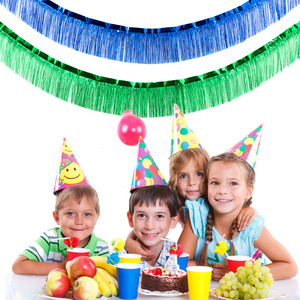 Kim loại <span class=keywords><strong>tinsel</strong></span> Fringe Tassel lá kim loại biểu ngữ Đảng streamers cho đám cưới sinh nhật Giáng sinh trang trí nhà treo - Product Image 1