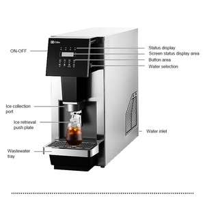 OEM Commercial Business Household Hotel Stainless Steel <b>Ice</b> Block & Cube <b>Maker</b> Countertop Compact <b>Ice</b> Making Machine - Product Image 3