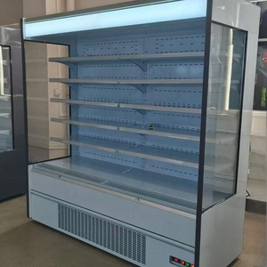 Cắm Trong Thương Mại Bán Lẻ Hiển Thị Lạnh <span class=keywords><strong>Showcase</strong></span> Multideck Mở Máy Làm Lạnh Cho Trái Cây Rau Sữa Nước Trái Cây Uống - Product Image 6
