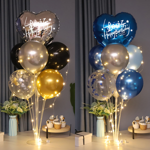 Set <span class=keywords><strong>de</strong></span> Guirnaldas <span class=keywords><strong>de</strong></span> Globos Azul Zafiro para <span class=keywords><strong>Cumpleaños</strong></span>, Día del Padre, Festivales, Fiesta <span class=keywords><strong>de</strong></span> 18 Años para Adultos, Decoración <span class=keywords><strong>de</strong></span> Mesa, Banderines Triangulares - Product Image 2