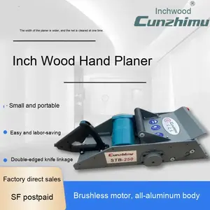 Ahşap oyma ağaç İşleme makinesi fırçasız Motor için düz pres düzlemi ile taşınabilir elektrikli el planya - Product Image 2