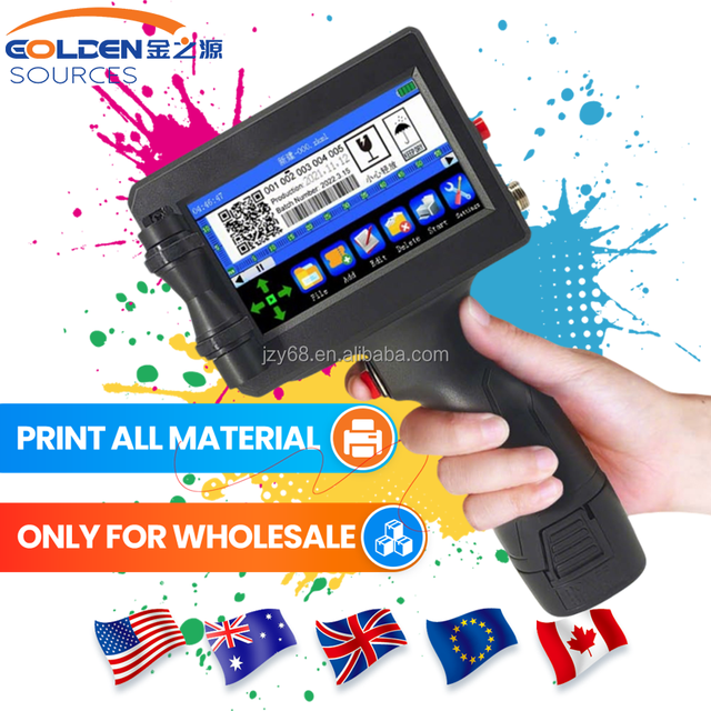 Smart Handheld 12.7mmTij Inkjet Printer High Quality Portable for All Surfaces & Materials for Metal & Carton Label Printing