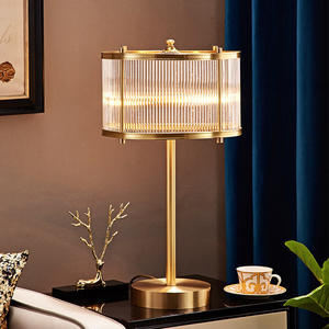 โคมไฟตั้งโต๊ะคริสตัลทองแดงสไตล์โพสต์โมเดิร์นสุดหรู สไตล์อเมริกัน สำหรับห้องนอน ห้องนั่งเล่น ตกแต่งบ้านสไตล์ยุโรป มินิมอล สร้างสรรค์ - Product Image 5