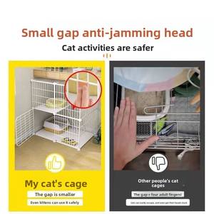 Sólido gato gaiola WC com bandeja de plástico e caixa Eco-Friendly respirável interior estilo aberto gabinete para gatos domésticos - Product Image 3