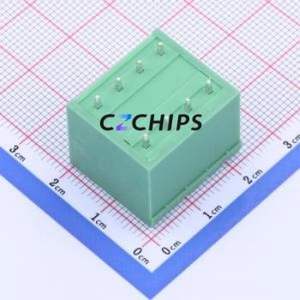 KF2EDGKVCH-5.08-2*4P Plug-in Terminal Block Through hole,P=5.08mm Connector Board-to-Board / Socket - Closed 2x4P 5.08mm Green - Product Image 2