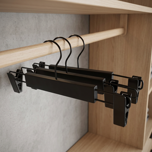 High Quality Customized Logo Wooden <b>Hangers</b> Clothing Store Wardrobe Office Household Use Durable Modern Design Customized Size - Product Image 5