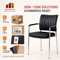 Chaise de bureau moderne pour personnel, directement de l'usine, avec structure métallique robuste, chaise d'accueil pour invités, approvisionnement en gros avec service de personnalisation du logo