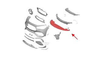Nuovo OEM 2478858703 <span class=keywords><strong>GLA</strong></span> H247 <span class=keywords><strong>2020</strong></span>+ Mercedes-Benz Piastra di Protezione Sottoscocca Paraurti Anteriore Nera - Product Image 4