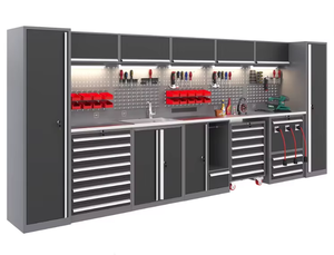 Atacado Steel Garage Workshop <span class=keywords><strong>Workbench</strong></span> Tool Trolley Cart Metal Tool Cabinet para armazenamento e organização <span class=keywords><strong>Corner</strong></span> <span class=keywords><strong>Workbench</strong></span> - Product Image 2