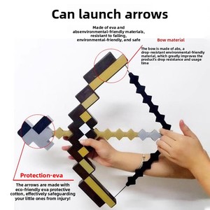 <span class=keywords><strong>En</strong></span> gros, Jouet de combinaison variée Pixel Diamond Sword Diamond Pick, Cadeau pour enfants, Accessoire de jeu - Product Image 2