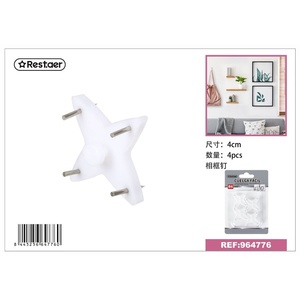 Accessori per la casa in 4 pezzi-ganci appesi per 8445256647760 di conservazione a parete - Product Image 1