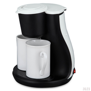 <span class=keywords><strong>Cafetière</strong></span> à <span class=keywords><strong>filtre</strong></span> 450W 240ml <span class=keywords><strong>2</strong></span> <span class=keywords><strong>tasses</strong></span> en porcelaine Panier filtrant amovible/Plaque de support <span class=keywords><strong>Filtre</strong></span> permanent Indicateur lumineux marche/arrêt - Product Image 2