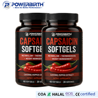 Capsules de Capsaïcine Puissante Poivre de Cayenne 120 Comprimés Énergie Quotidienne Végétal Faible MOQ Fabricant