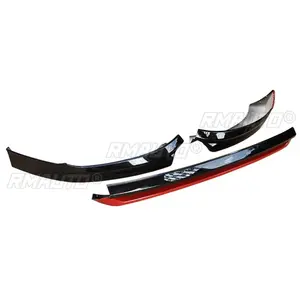 Kit de Carrocería para VW Golf MK8 Pro 2018-2024, Spoiler Delantero Blanco-Rojo Estilo ABT, Divisor de Parachoques Delantero, Accesorios para Auto - Product Image 6