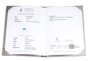 Émeraude de laboratoire de coupe marquise Goldleaf, 1 carat, 2 carats, 3 carats, certificat GRC, émeraude de laboratoire hydrothermale de Zambie, prix de gros - Product Image 2