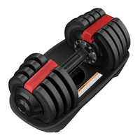 Dinuo Wholesale DINUO Ensemble d'haltères réglables et support 40 kg - 16 niveaux de réglage 2-40 kg/4-90 lb Verrouillage rapide 2-en-1 pour usage domestique et commercial