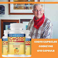 Complément Herbal CoQ10 Coenzyme Q10 200mg Capsules Végétaliennes Antioxydant Adulte Soutient la Santé Cardiaque Énergie Keto BHB