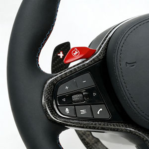 Volante in Pelle Traforata e Fibra di Carbonio Personalizzato per BMW M3/4/5/6 <span class=keywords><strong>G20</strong></span> <span class=keywords><strong>G30</strong></span> X1/2/3/4/5/6 F30 F10 F15 F36 F20 F22 F31 - Product Image 5