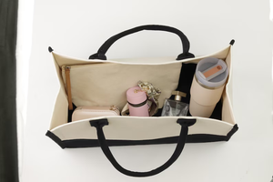 Bolso de mano personalizado para profesores-Lona de algodón-Regalo de agradecimiento para profesores Logotipo de moda personalizado forro impermeable - Product Image 5