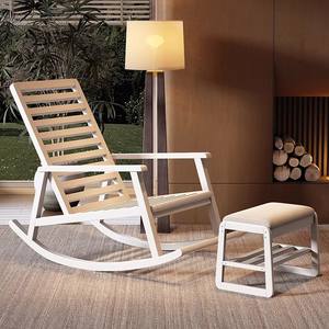 <span class=keywords><strong>Fauteuil</strong></span> à bascule en bois massif de style mid-century avec repose-pieds et coussin floral pour salon, <span class=keywords><strong>fauteuil</strong></span> lounge rembourré <span class=keywords><strong>confortable</strong></span> - Product Image 5