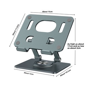 Mobile Phone Tablet <strong>Computer</strong> Desk Stand 360 Degree Rotating Aluminum Alloy Folding Lifting Smart Tracking Special <strong>Bracket</strong> 4-12 - Product Image 5