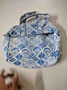 High Quality Handmade Luxury Weekender for Cotton <b>Block</b> Print Quilted Duffle Bag Large Capacity Durable Sport Travel Gym <b>Yoga</b> - Product Image 6