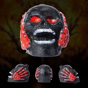 Sifflet de mort tête de mort d'horreur avec mains de squelette, bruit de cri de fantôme aztèque maya, cadeau d'Halloween pour enfants - Product Image 6