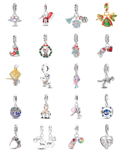 Colección Primavera: Abalorios de circonita con forma de pájaro, caracol, libélula y abeja, accesorios DIY para joyería y cadenas de mano, chapados en plata. - Product Image 2