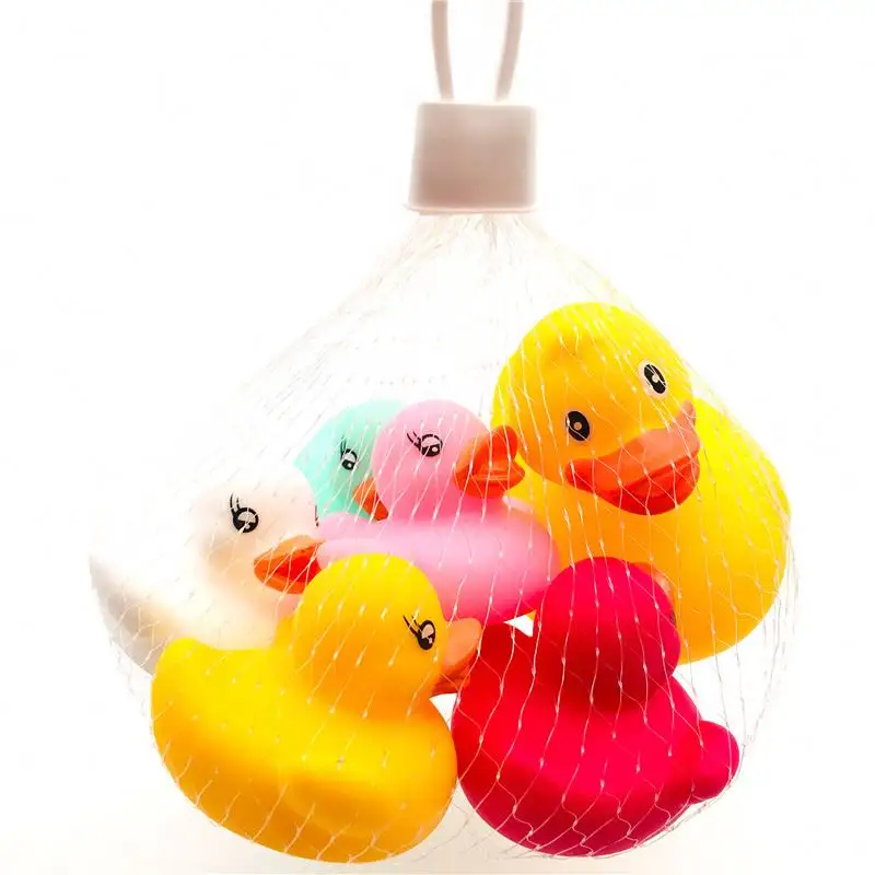 Wholesale Plastic Squeaky Squirt Animal Rubber Yellow Duck Baby Water Bath Toys for Kids Infant Toddlers