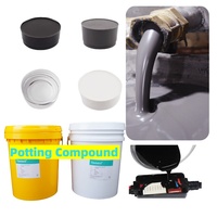Composé de scellement liquide en silicone gris bicomposant Hanast HN-8806, conducteur thermique, faible viscosité, étanche, non corrosif
