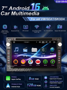 Radio para Auto ES9109VB de 7 Pulgadas con Android 16, 8GB, 128GB, CarPlay, GPS, DAB+, 4G SIM, OBD2, IPB, BT5.0 para <span class=keywords><strong>VW</strong></span>, SEAT, SKODA, Reproductor Multimedia - Product Image 1