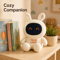 Peluche Mascotte Lapin Robot Personnalisée pour Cadeau d'Entreprise, Vente en Gros, Fabricant d'Animaux en Peluche Doux, OEM ODM en Vrac