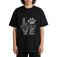 Nouveau vinyle de transfert thermique LOVE en strass de haute qualité pour T-shirt, vente en gros