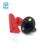 Interrupteur isolateur de batterie 2 pôles 12V-60V 300A pour bateau, voiture, camping-car, VTT, camion - ABS rouge et cuivre