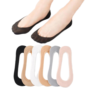 महिलाओं के लिए आरामदायक बर्फ रेशम अदृश्य मोजे - Product Image 2