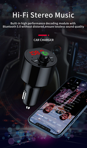2022 A8 Dual USB Charging PD Car Charger Radio FM Transmitter <strong>Bluetooth</strong>-5.0Mp3 Player - Product Image 3