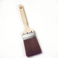 Pinceau à peinture en bois de haute qualité de 2,5 pouces, poils coniques de qualité industrielle et DIY pour la peinture murale, personnalisable OEM ODM