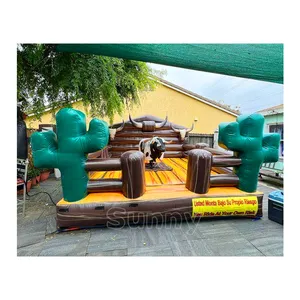 Cina fabbrica design professionale adulto all'ingrosso bucking bull gonfiabile bull riding machine riding toys for kids