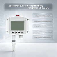 Transmisor de Temperatura y Humedad RS485 LCD con Precisión de 0.5°C para Cuarto de Cultivo de Hongos, Cultivo de Tejidos Vegetales, Invernadero, Personalizable