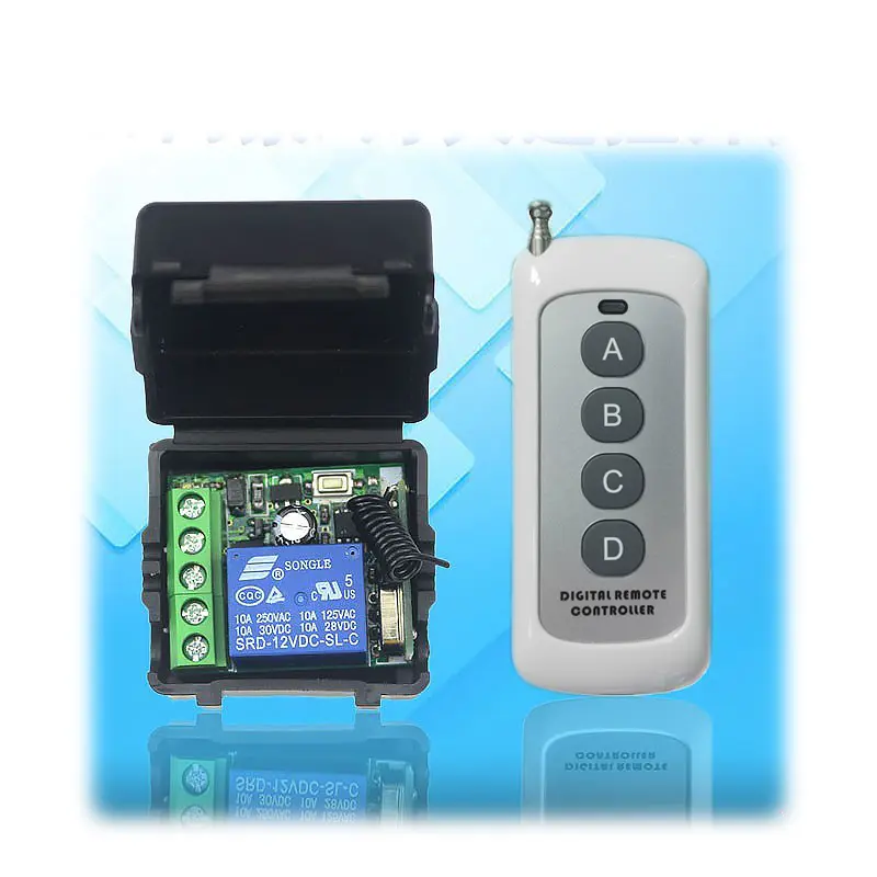 Smart Home 433Mhz Universal Wireless Remote Control Switch DC 12V 1CH Relay Receiver Module RF Transmitter