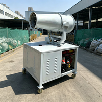 Canon à brouillard rotatif intelligent avec télécommande pour la suppression de la poussière à 360 degrés