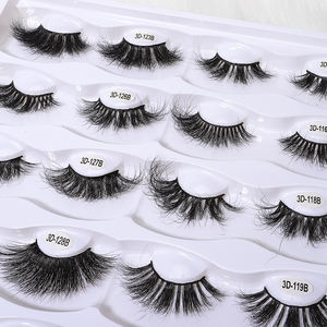 卸売り3Dミンクまつ毛ストリップナチュラルロングソフト残酷フリー25mmカスタム包装OEMプライベートラベル - Product Image 4