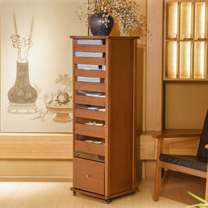 Mobile Portagioielli in Bambù Personalizzato con 9 Cassetti e Ruote - Product Image 5