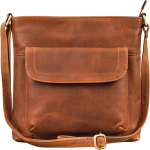 Nuevo Bolso de Mano de Cuero Genuino con Cierre de Hebilla, Bolso Tote Clásico para Uso Diario de Mujer, Color Negro, de Proveedor Indio - Product Image 1