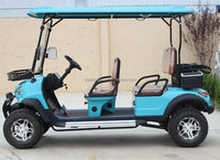 Voiturette de golf électrique tout-terrain 72V 4 places, robuste et surélevée, pour le transport agricole et en milieu résidentiel