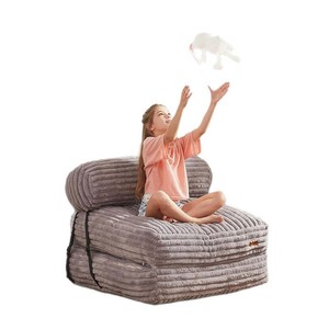 Sofá Modular de Esponja, Forma Cuadrada, Tela de Pana, Sin Marco, Minimalista, Muebles para Sala de Estar, para Adultos, Niños, Mascotas y Bebés - Product Image 2