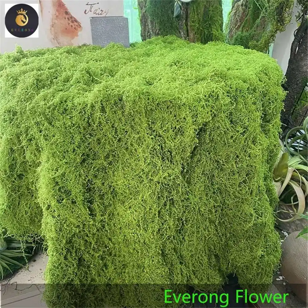 Искусственный зеленый моховой травяной 109, пластиковый Моховой ковер, реалистичные растения, Моховая стена для декора