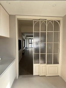 <span class=keywords><strong>Puerta</strong></span> <span class=keywords><strong>Corredera</strong></span> <span class=keywords><strong>de</strong></span> Vidrio Esmerilado Estilo Francés para Cocina y <span class=keywords><strong>Baño</strong></span>, <span class=keywords><strong>Puerta</strong></span> <span class=keywords><strong>Corredera</strong></span> Francesa <span class=keywords><strong>con</strong></span> Marco Metálico - Product Image 1